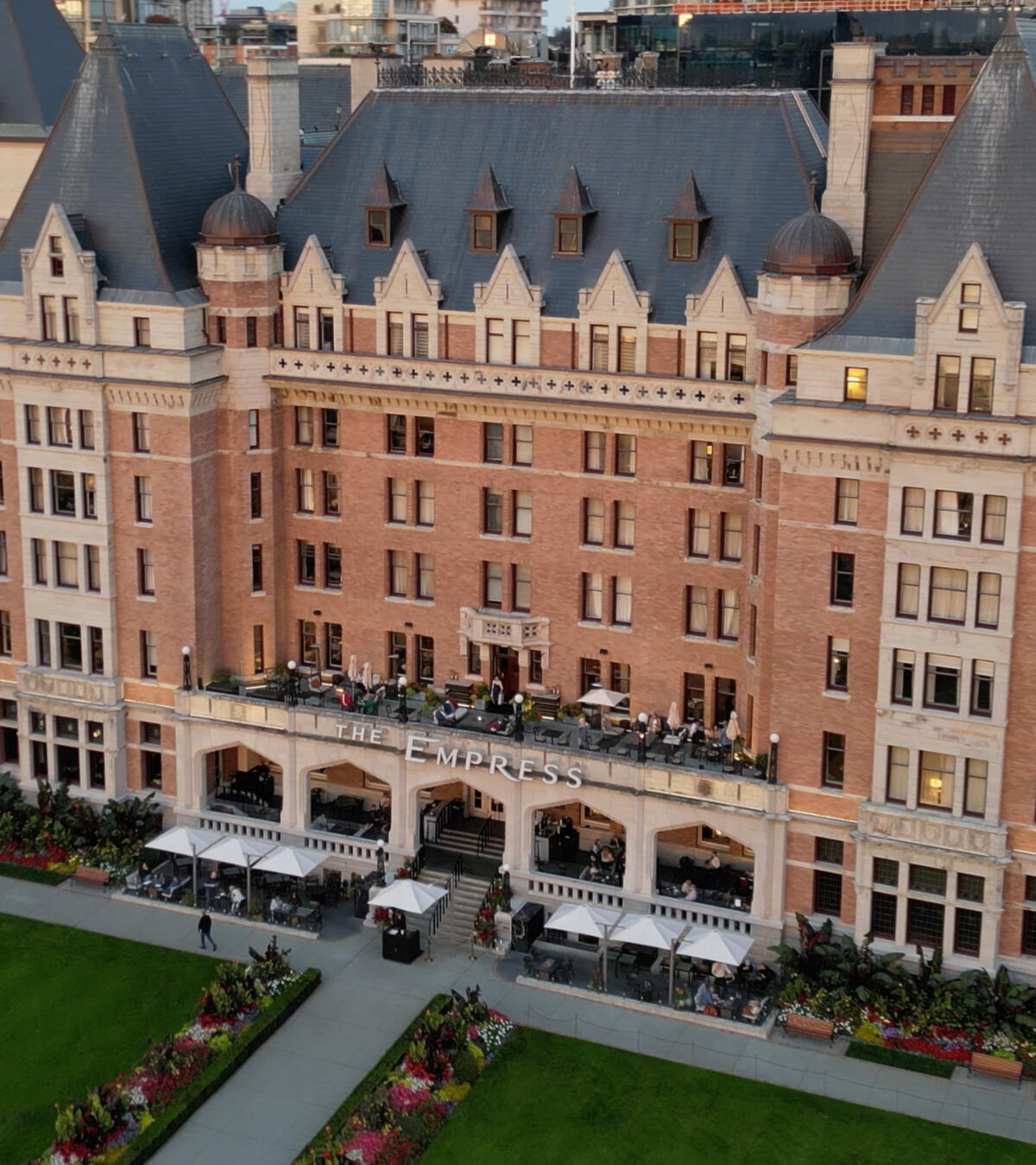 The Empress Hotel downtown Victoria